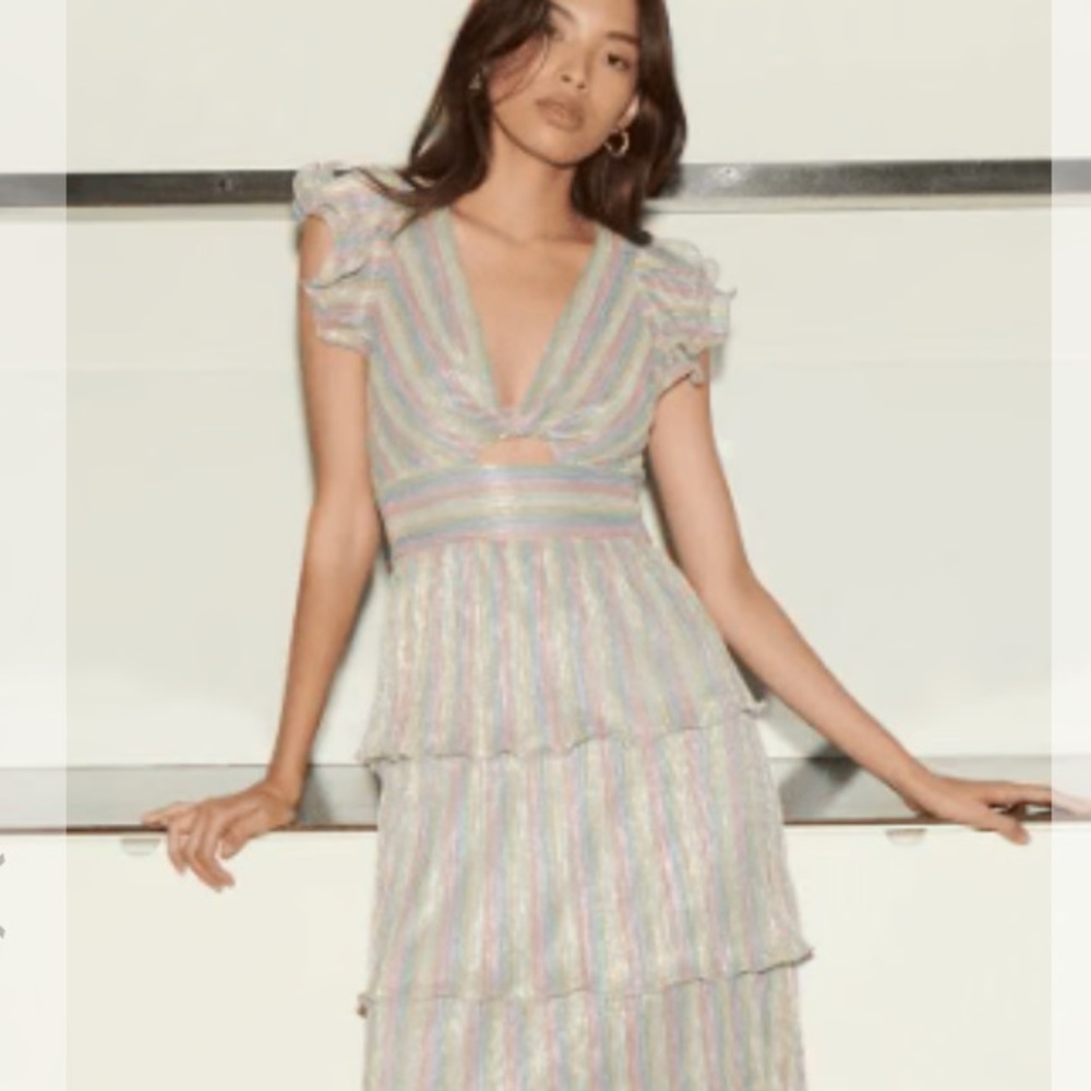 Saylor Lyla candy strip dress size xs